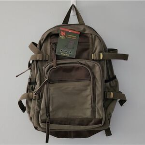 Fox Cargo Londoner computer backpack retro gear new with tags army green